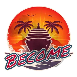 Cruise company logo with the text “become”
