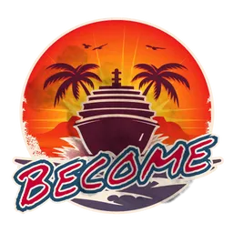 Cruise company logo with the text “become”