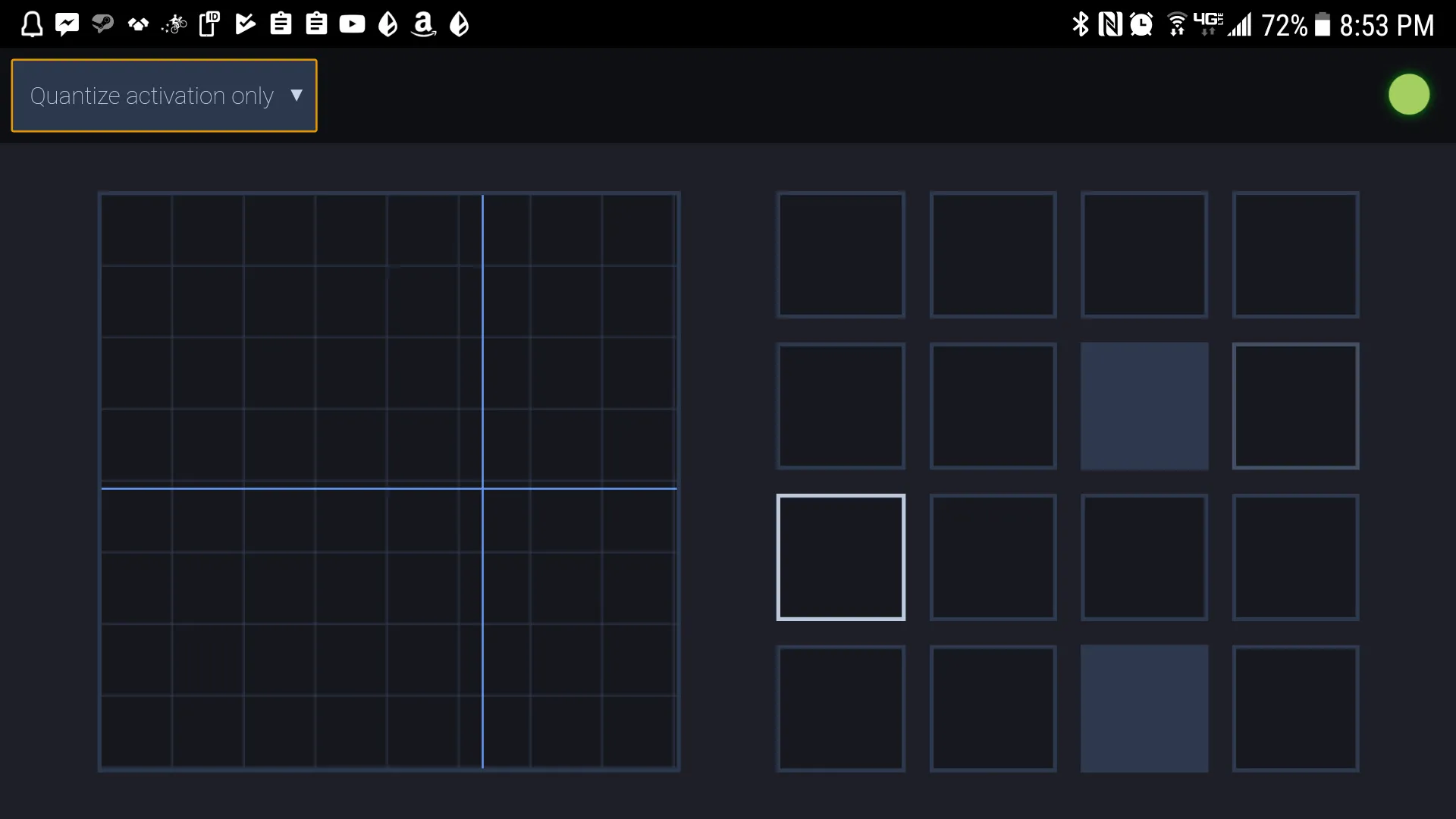 Early UI design for the client-facing web app.